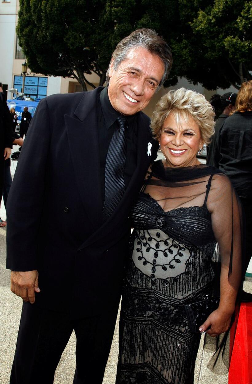 Lupe Ontiveros and Edward James Olmos at the 2007 NCLR ALMA Awards.