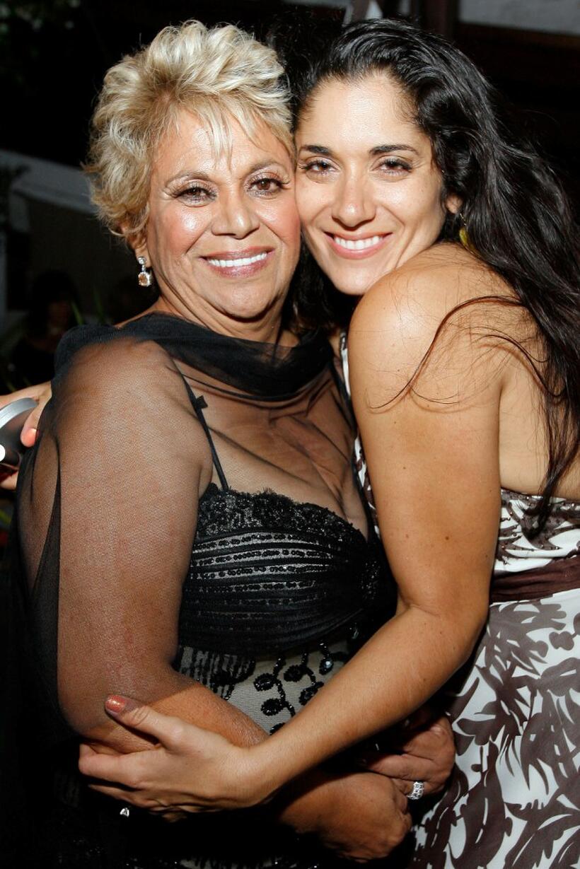 Lupe Ontiveros and Yvonne Delarosa at the VIP post party for the 2007 NCLR ALMA awards.