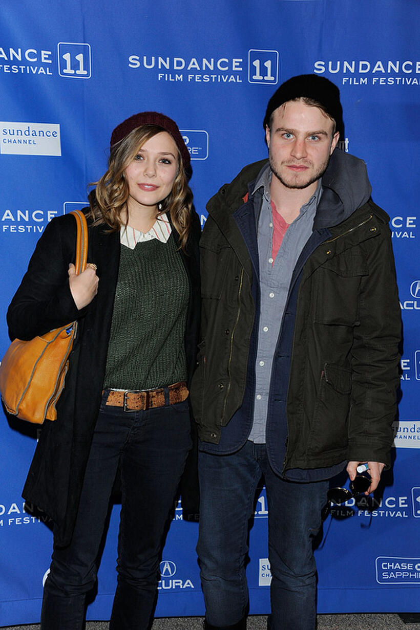 Elizabeth Olsen and Brady Corbet at the premiere of "Martha Marcy May Marlene" during the 2011 Sundance Film Festival.