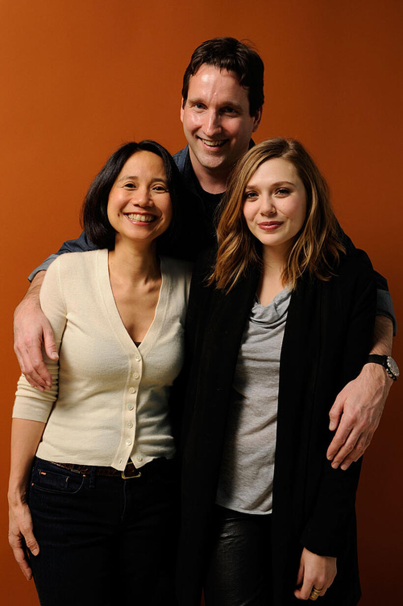 Directors Laura Lau, Chris Kentis and Elizabeth Olsen at the portrait session of "Silent House" during the 2011 Sundance Film Festival.
