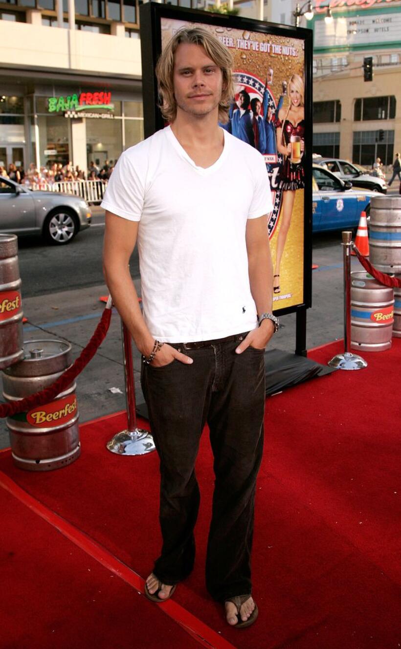Eric Christian Olsen at the premiere of "Beerfest."