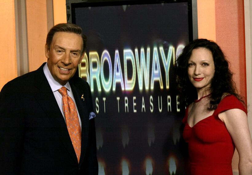 Jerry Orbach and Bebe Neuwirth at the filming segments for "Lost Treasures".