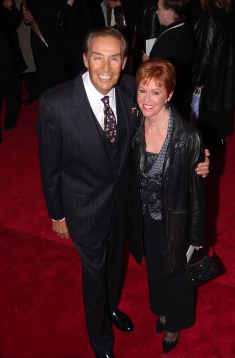 Jerry Orbach and his wife Elaine Cancilla at the premiere of ''Mamma Mia''.