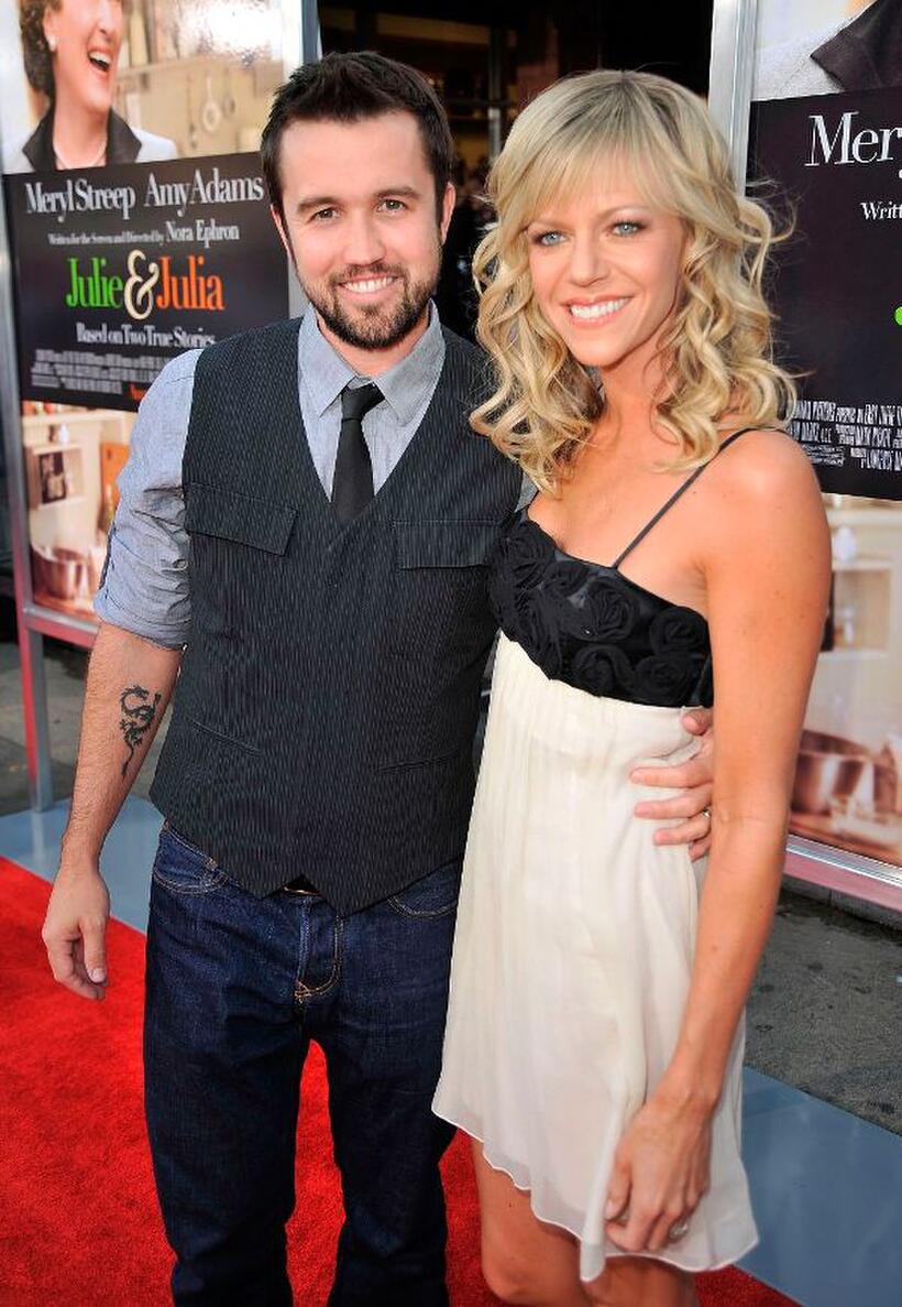 Rob McElhenney and Kaitlin Olson at the special screening of "Julie & Julia."