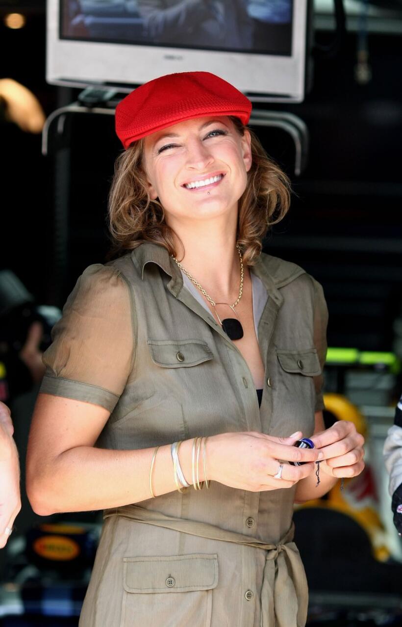 Zoe Bell at the European Grand Prix.