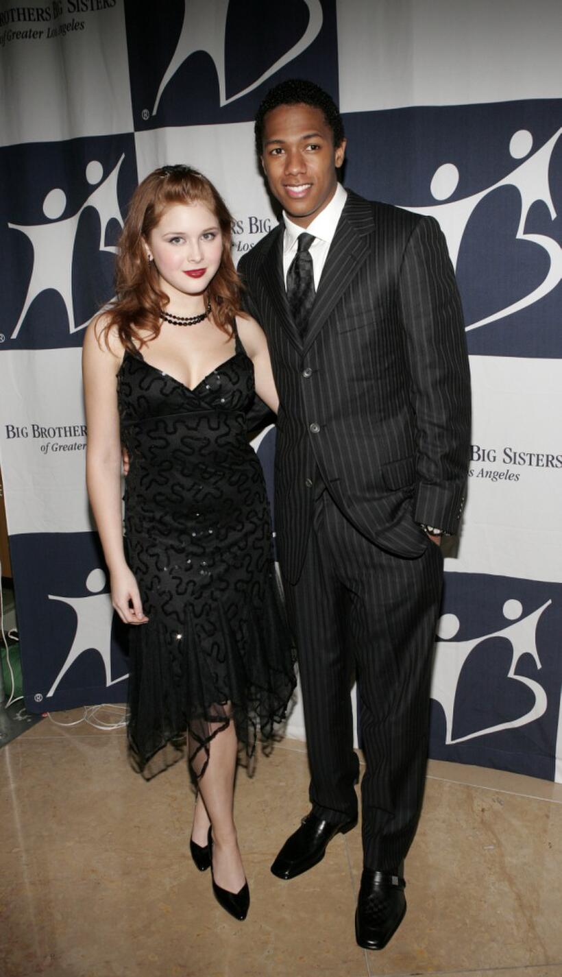 Renee Olstead and Nick Cannon at the Rising Stars 50th Anniversary Gala.
