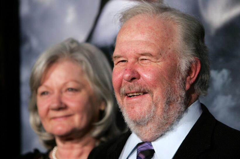 Ned Beatty and his wife Sandra Johnson at the California premiere of "Shooter".