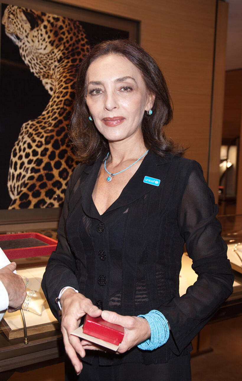 Maria Rosaria Omaggio at the 2009 Cartier Love Day in Rome.