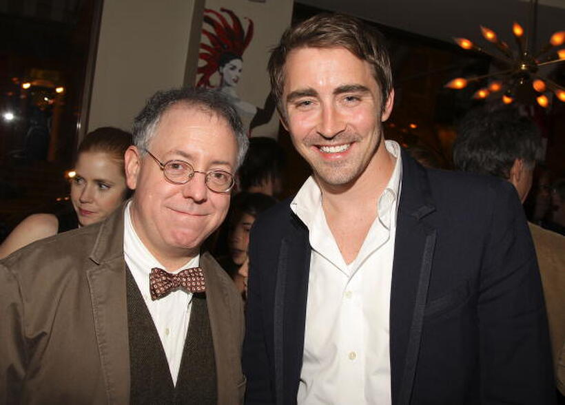 CEO of Focus Features James Schamus and actor Lee Pace at the N.Y. premiere of "Miss Pettigrew Lives For A Day."