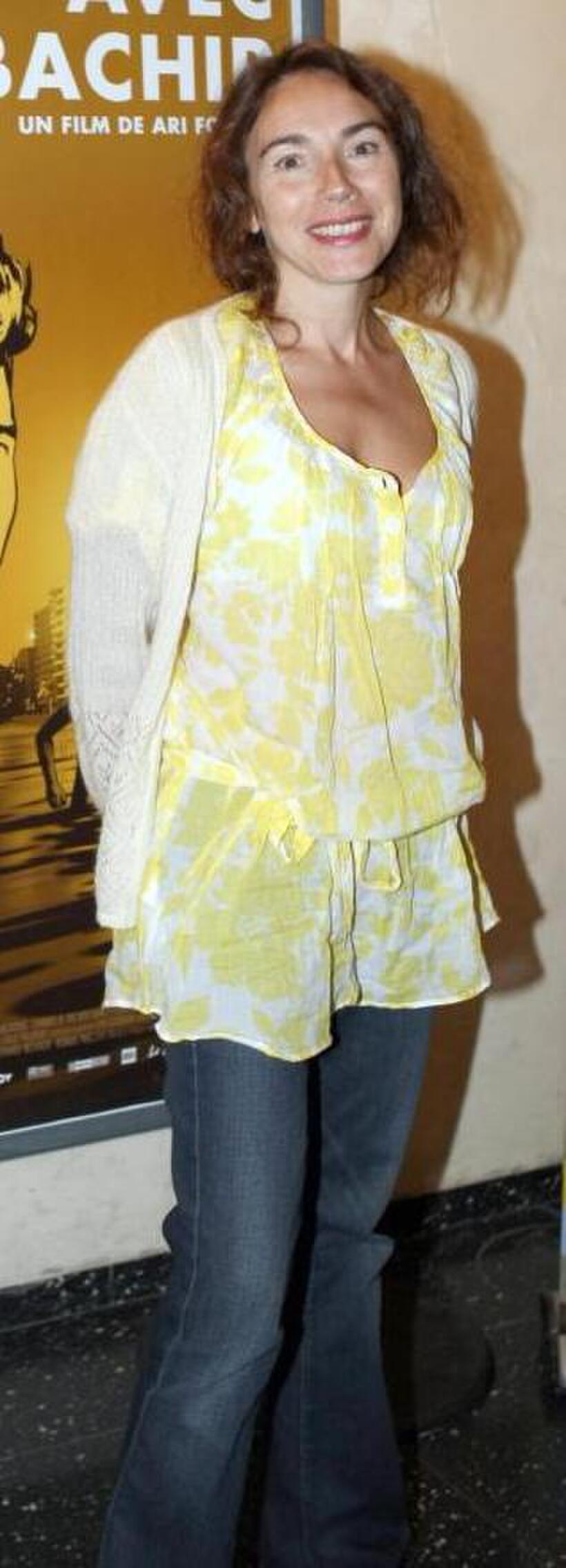 Isabel Otero at the French premiere of "Waltz with Bashir."