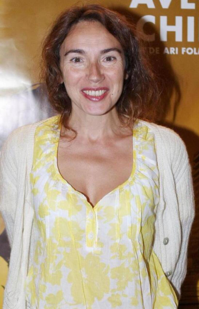 Isabel Otero at the French premiere of "Waltz with Bashir."