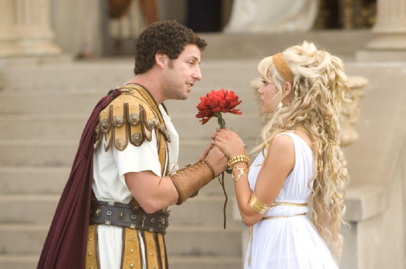 Adam Sandler and Teresa Palmer in "Bedtime Stories."
