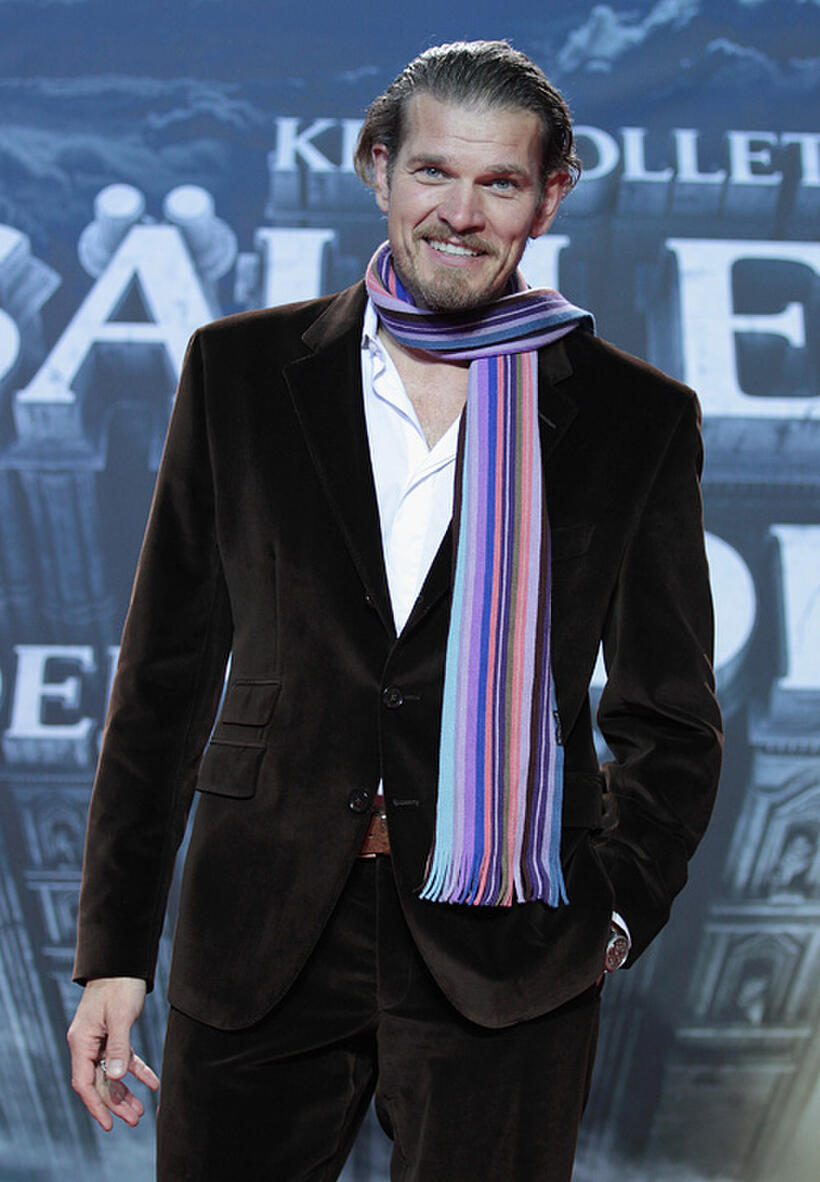Gotz Otto at the Berlin premiere of "The Pillars of the Earth."