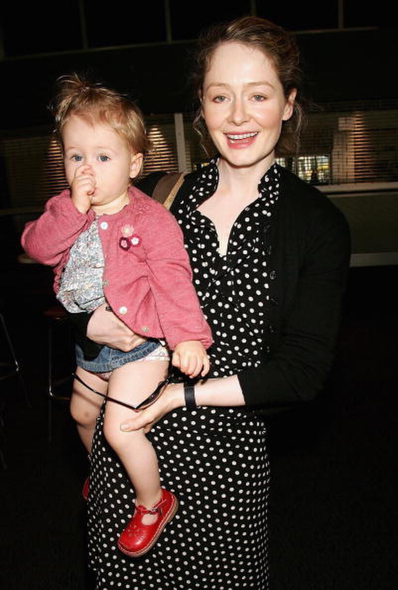 Miranda Otto and her daughter Darcey at the Wiggles special show to celebrate 15 years in show business.