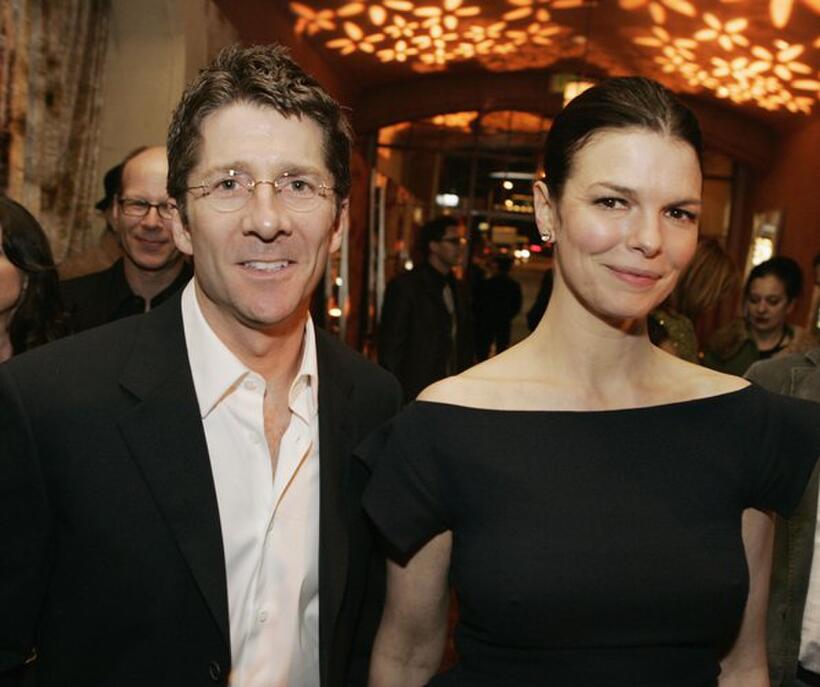 Jeanne Tripplehorn and Leland Orser at the after party of the premiere of "Big Love."