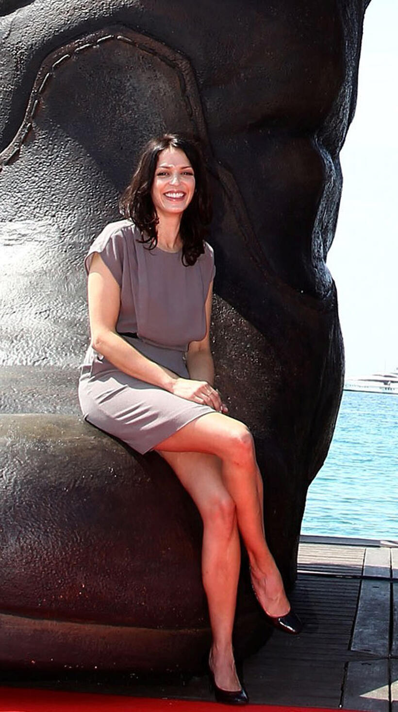 Latifa Ouaou at the photocall of "Puss in Boots" during the 64th Cannes Film Festival.