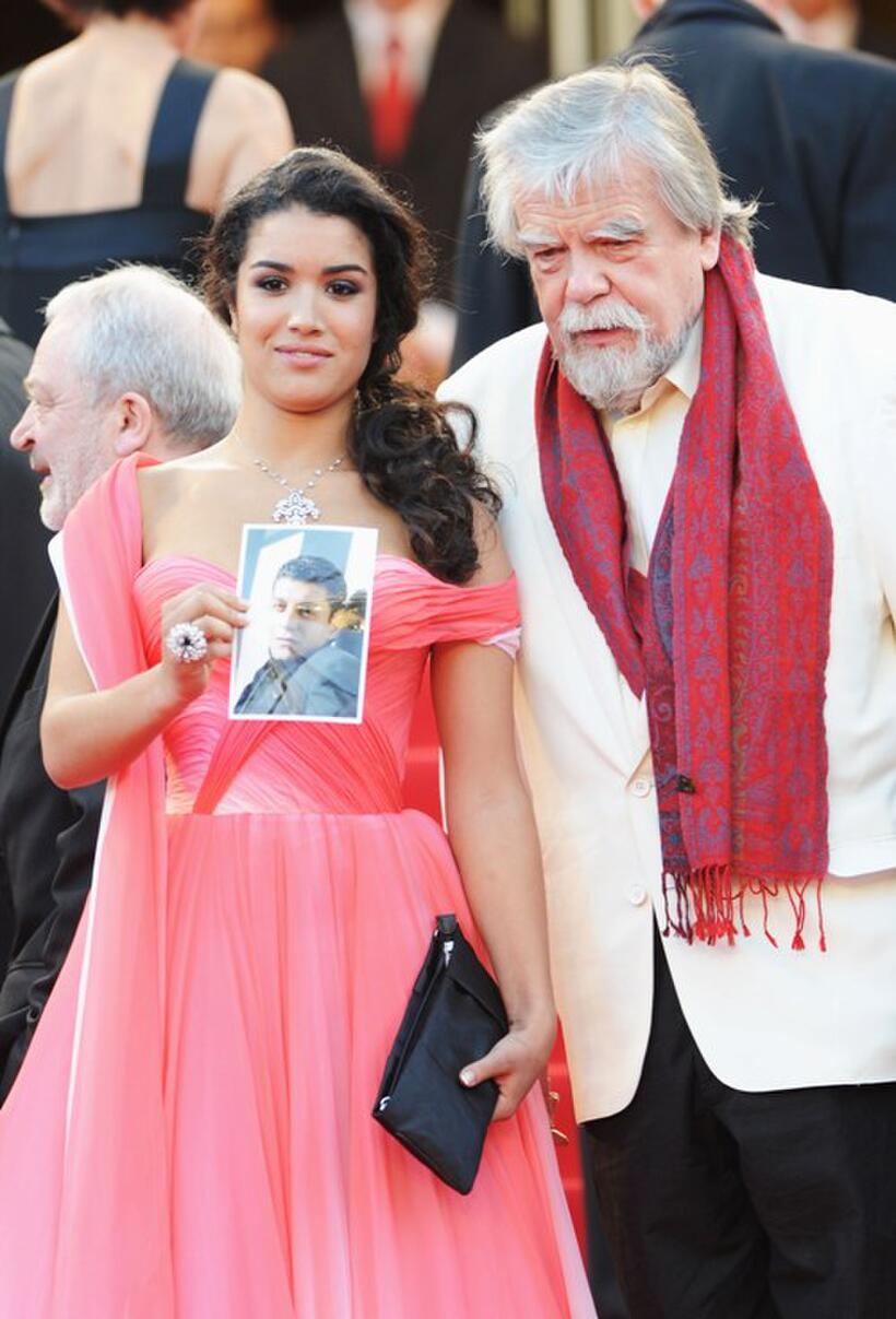 Sabrina Ouazani and Michel Lonsdale at the 63rd Annual Cannes Film Festival.