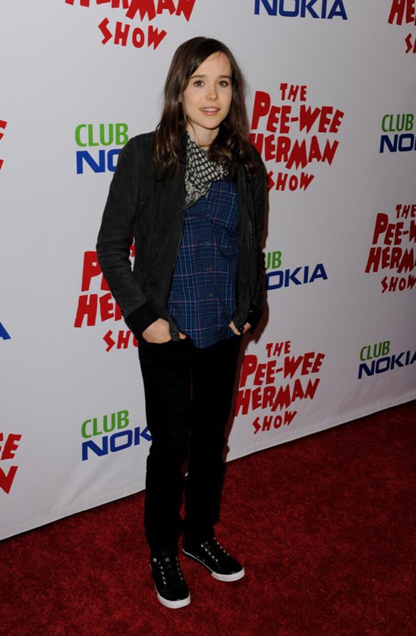 Ellen Page at the opening night of "The Pee-wee Herman Show."