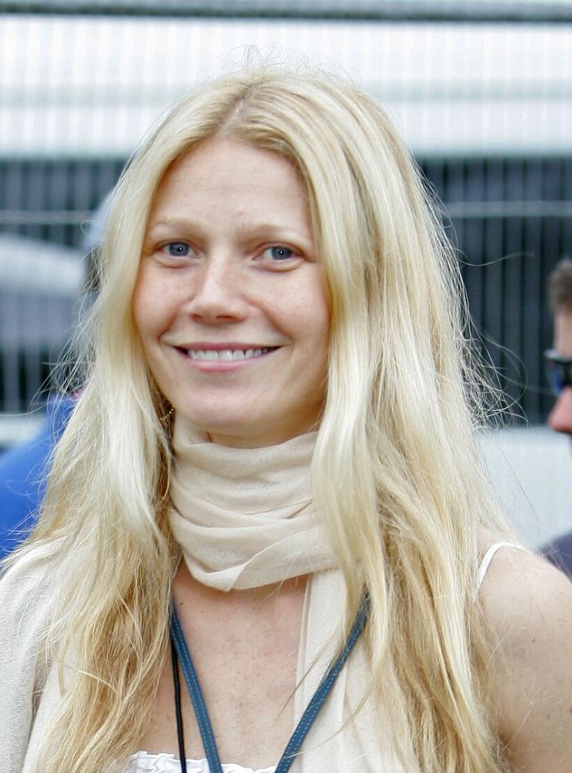 Gwyneth Paltrow at the Glastonbury Music Festival 2005.
