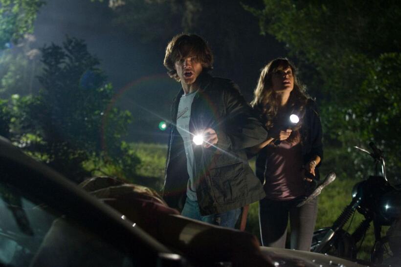 Jared Padalecki as Clay and Danielle Panabaker as Jenna in "Friday the 13th."