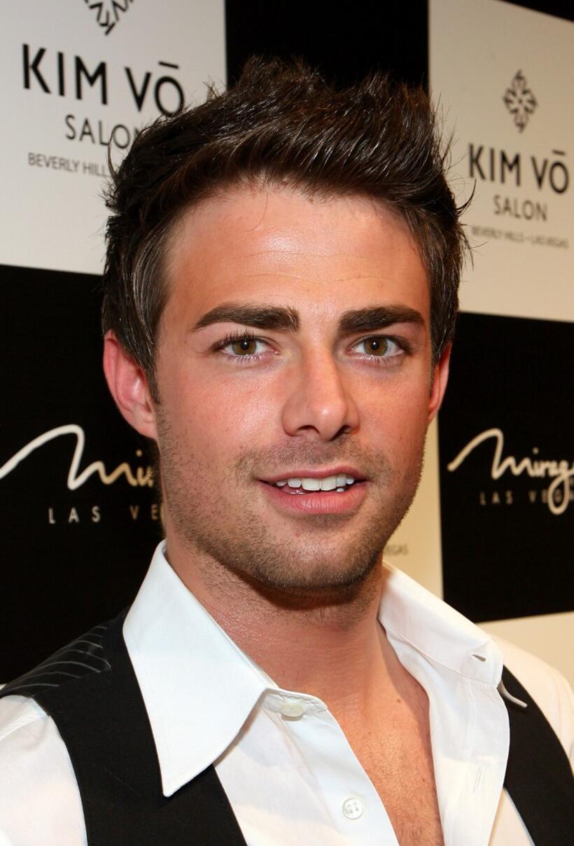 Jonathan Bennett at the grand opening of the Kim Vo Salon.