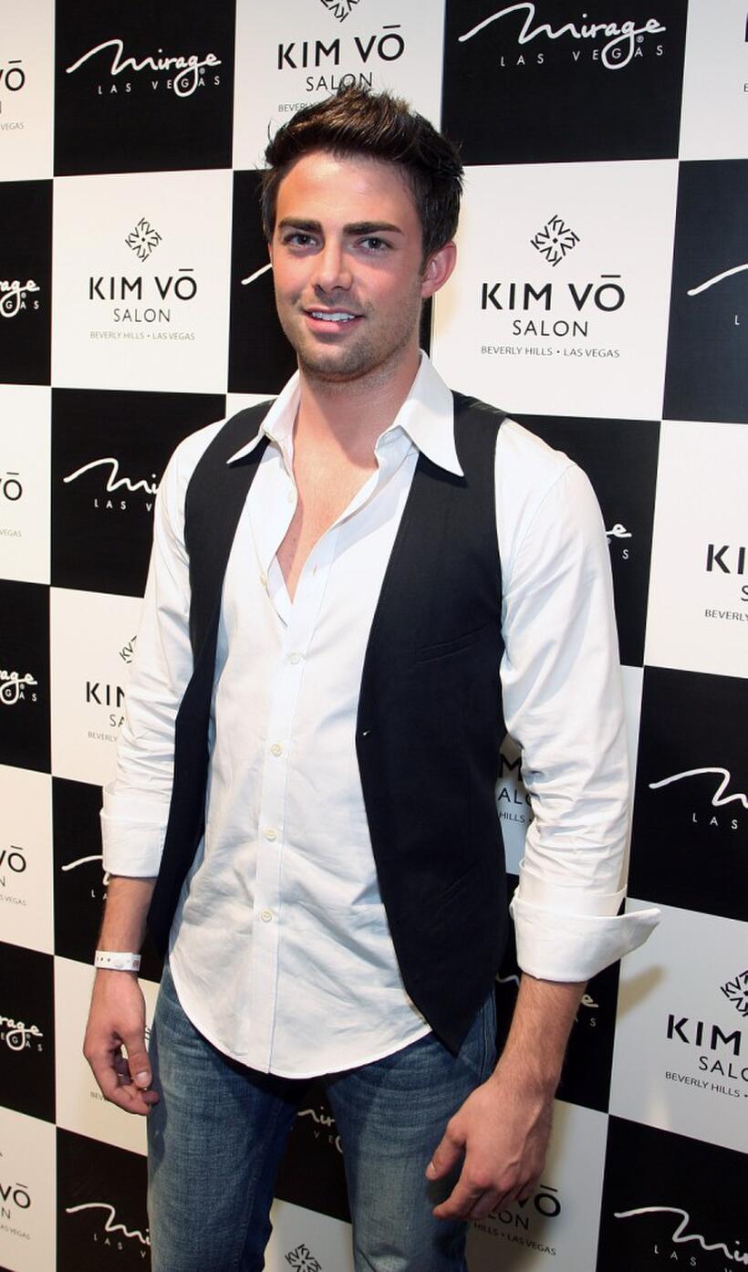 Jonathan Bennett at the grand opening of the Kim Vo Salon.