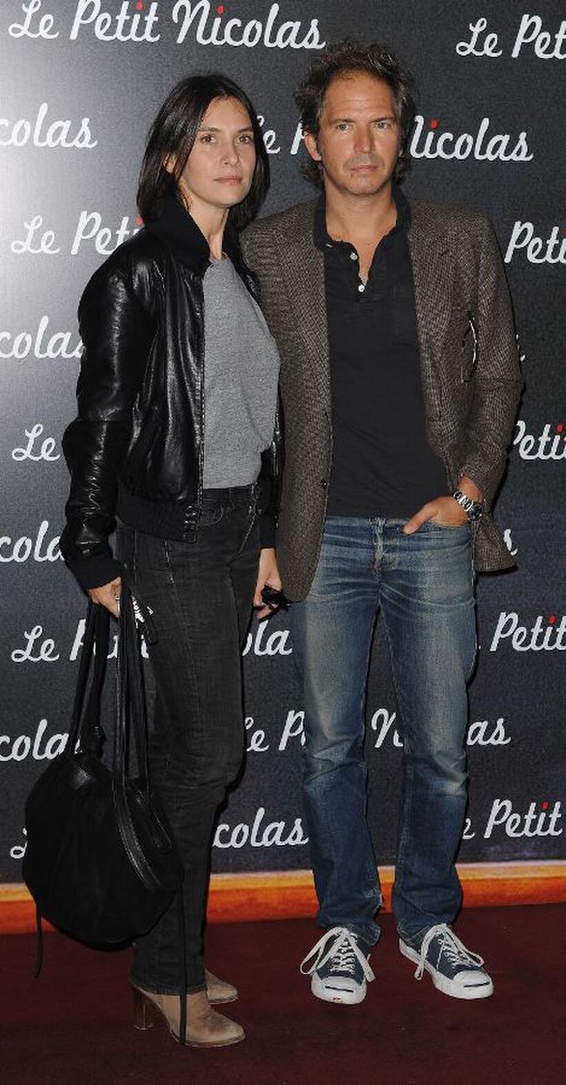 Geraldine Pailhas and Christopher Thomson at the premiere of "Le Petit Nicolas."