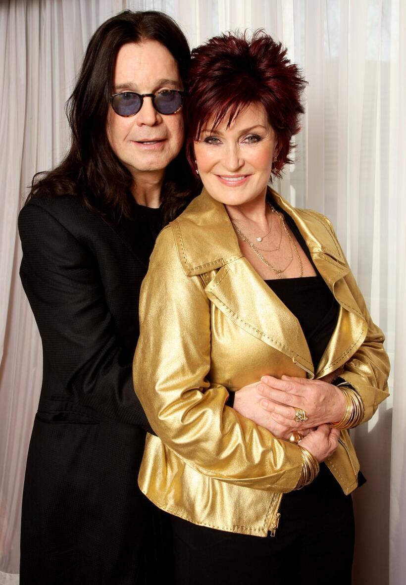 Ozzy Osbourne and Sharon Osbourne at the BRIT Awards.