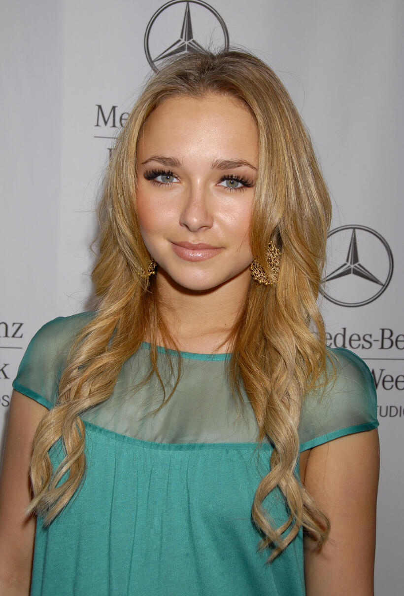 Hayden Panettiere at Mercedes Benz Fashion Week in Culver City, California.