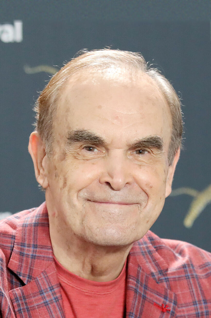 Gleb Panfilov at a photocall during the 74th Locarno Film Festival.