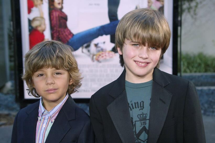Ty Panitz and Slade Pearce at the premiere of "Yours Mine and Ours."