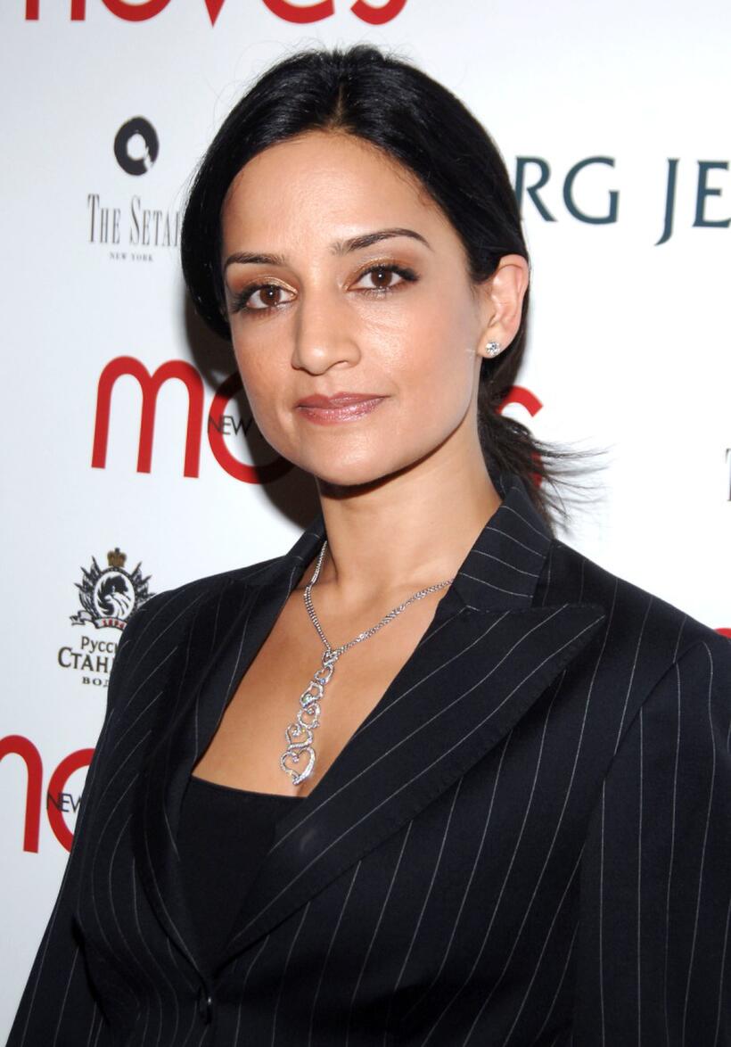 Archie Panjabi at the party of New York Moves Magazine for the cast of "A Mighty Heart."