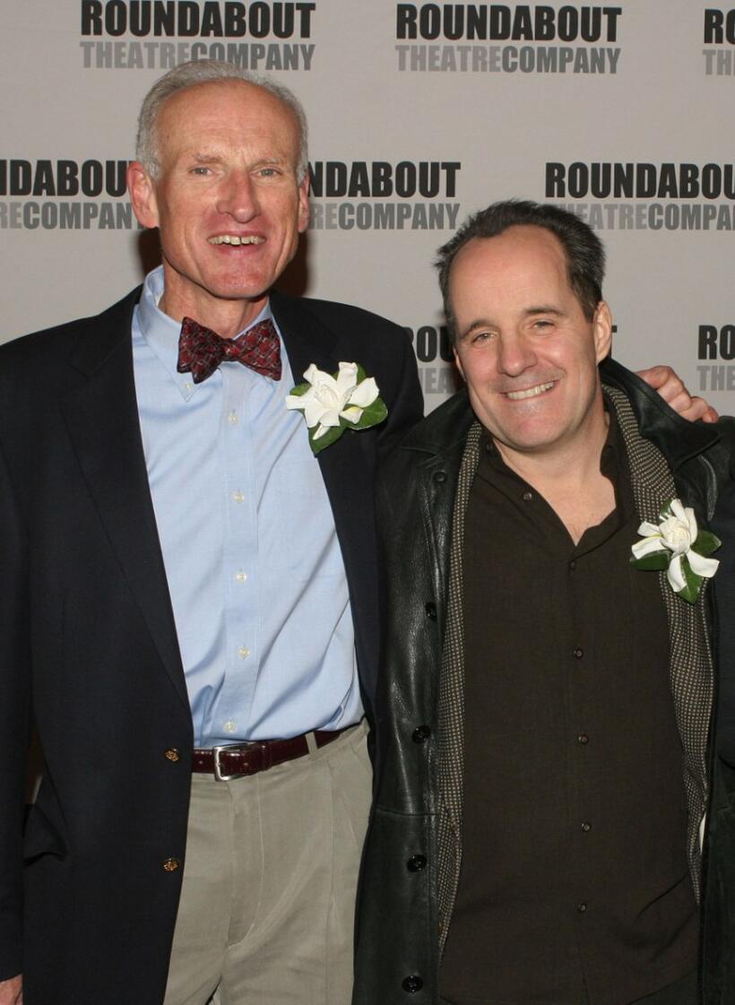 James Rebhorn and John Pankow at the premiere of "Twelve Angry Men."