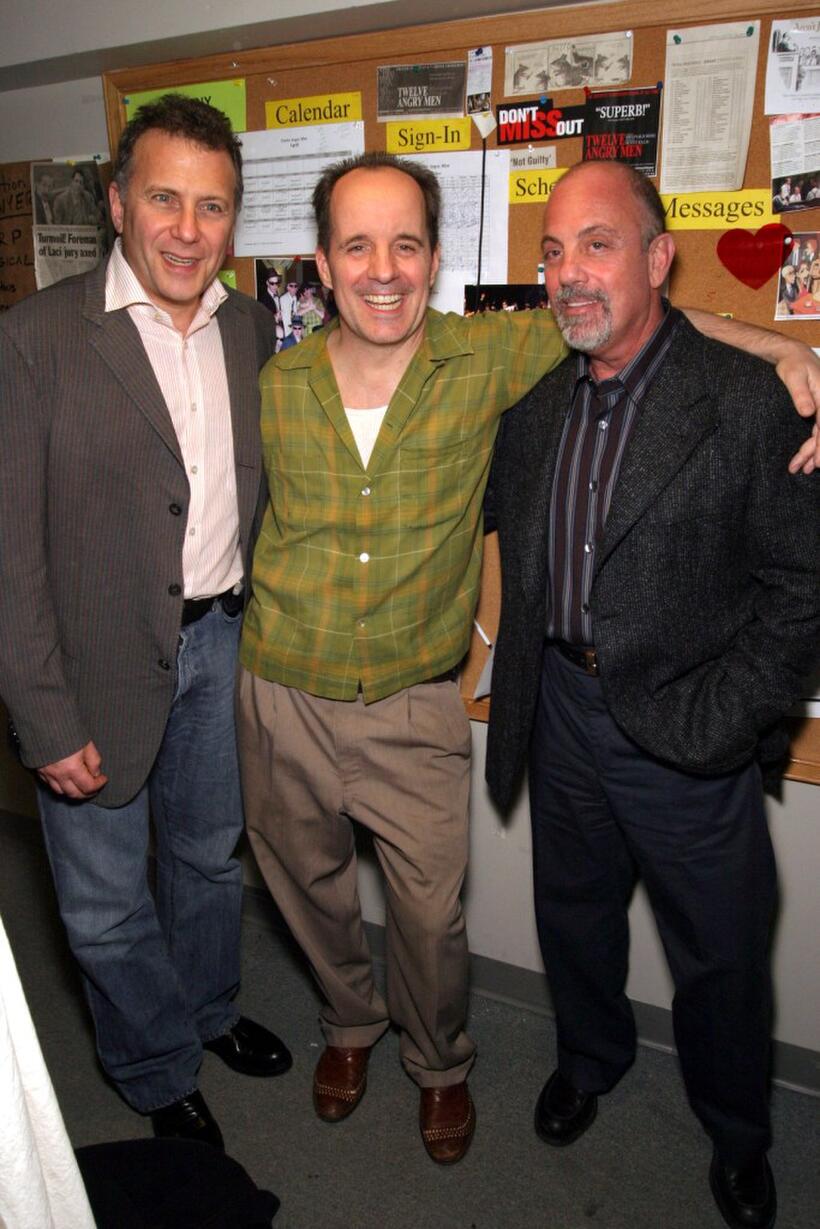 Paul Reiser, John Pankow and Billy Joel at the premiere of "Twelve Angry Men."