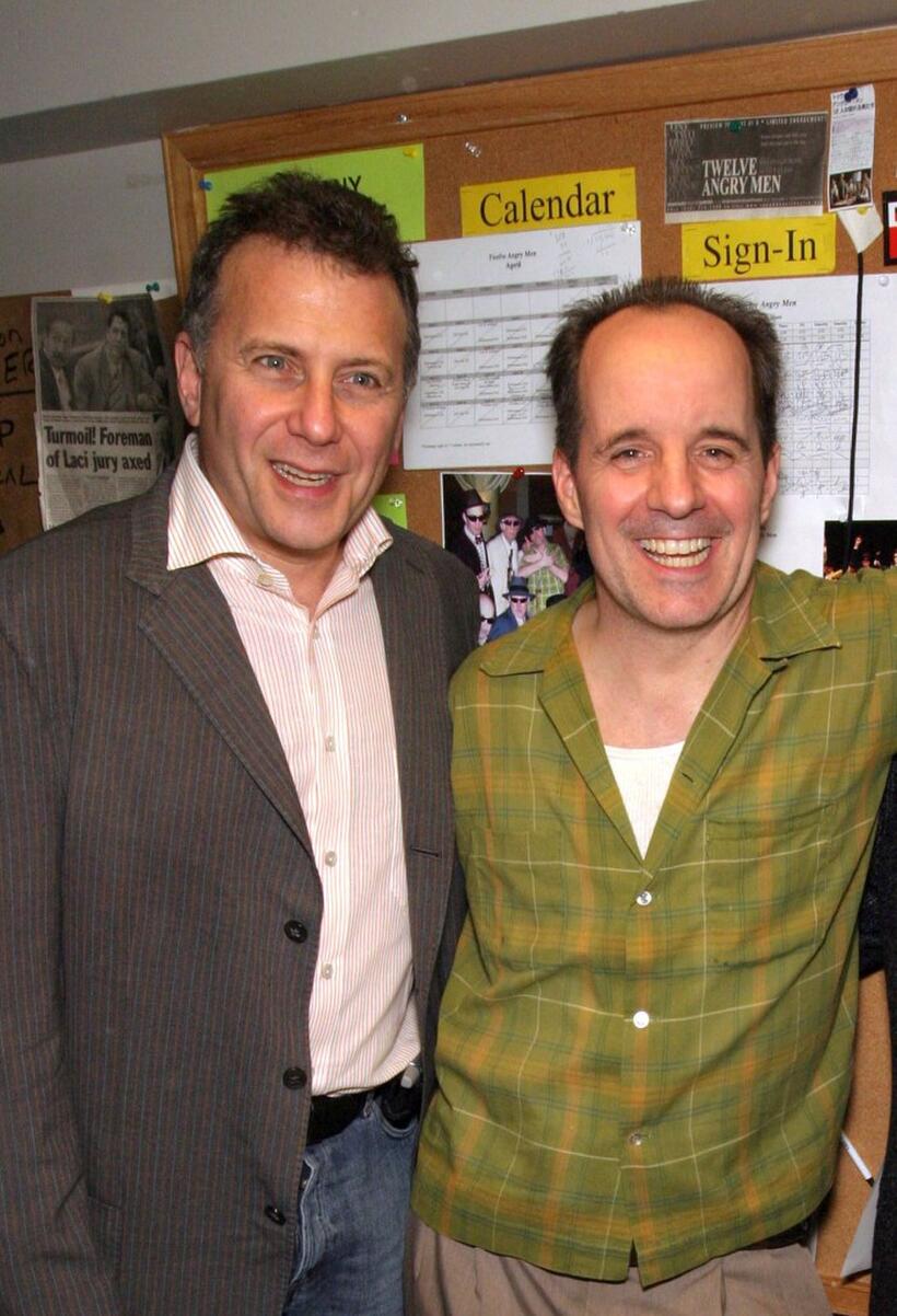 Paul Reiser and John Pankow at the premiere of "Twelve Angry Men."