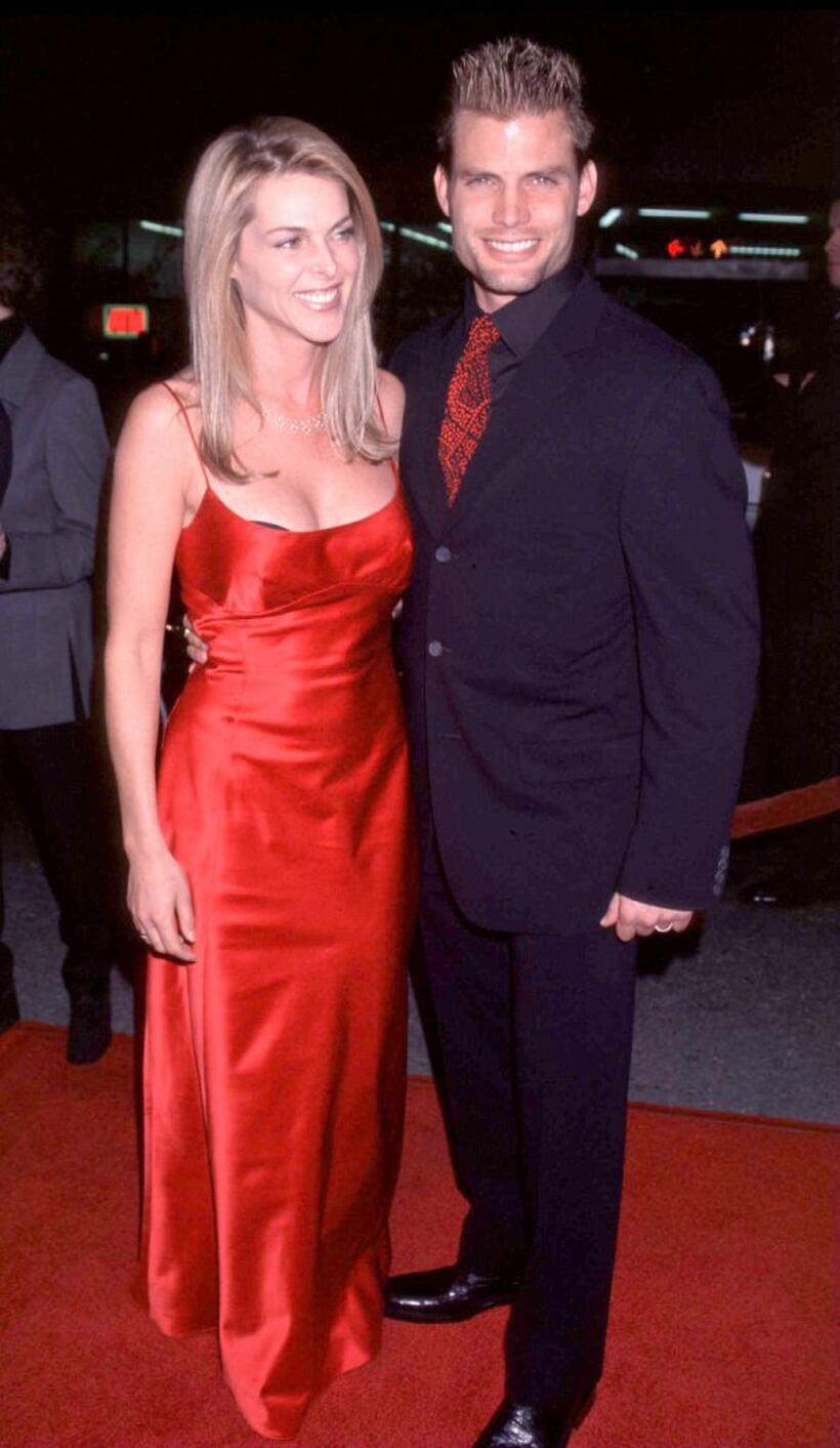Catherine Oxenberg and her husband Casper Van Dien at the Los Angeles premiere of "Sleepy Hollow."