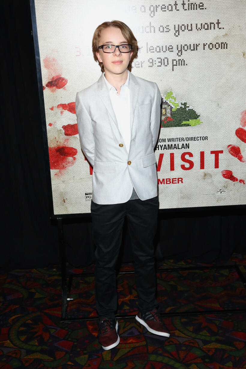 Ed Oxenbould at the New York premiere of "The Visit."