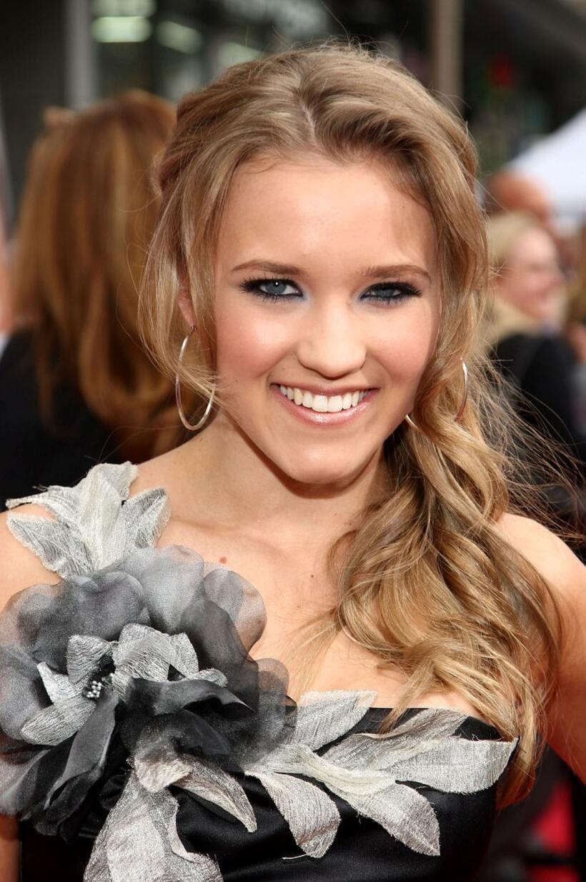Emily Osment at the premiere of "Hannah Montana: The Movie."