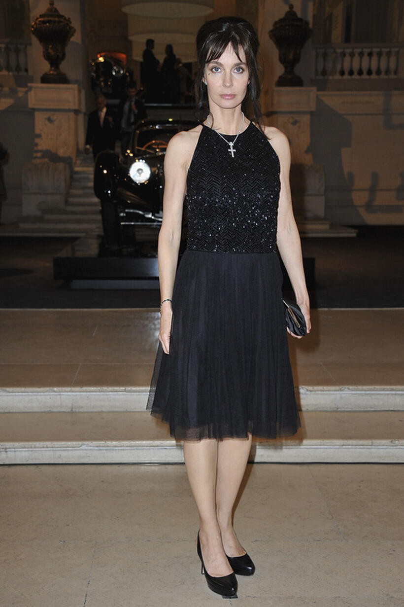 Anne Parillaud at the Ralph Lauren Vintage Cars Exhibition Launch in Paris.