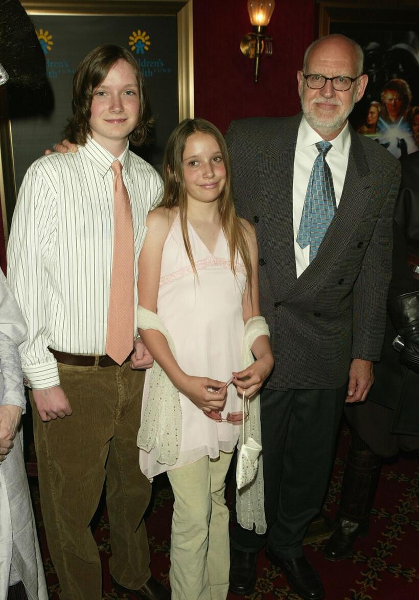Frank Oz and his family at the premiere of "Star Wars: Episode III Revenge Of The Sith."