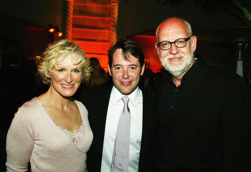 Frank Oz, Glenn Close and Matthew Broderick at the after-party for the premiere of "The Stepford Wives" .