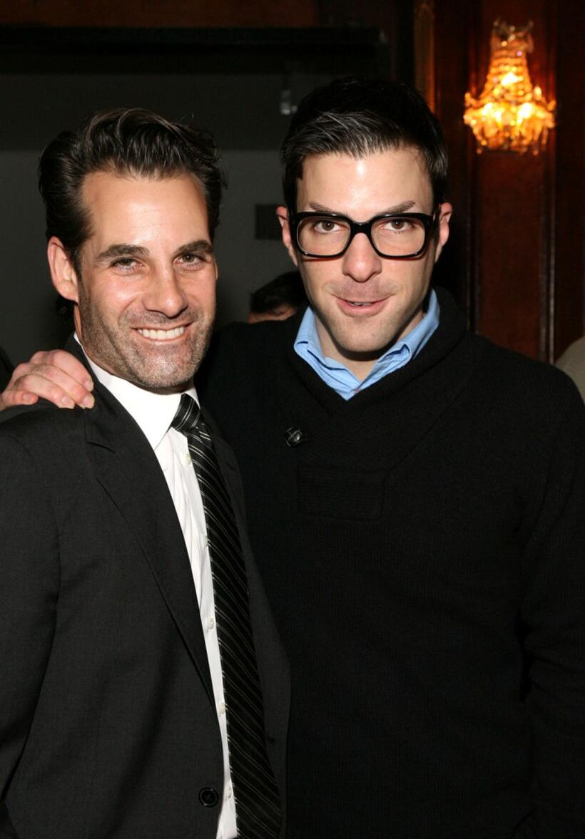 Adrian Pasdar and Zachary Quinto at the Jules Verne Adventure Film Festival Closing Day Lifetime Achievement Award to Stan Lee and Heroes.