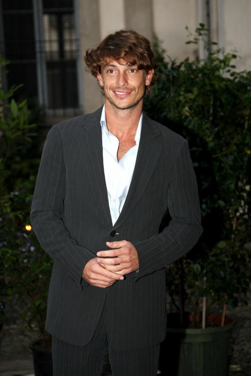 Giorgio Pasotti at the Uomo Vogue 40th Anniversary Celebration party.