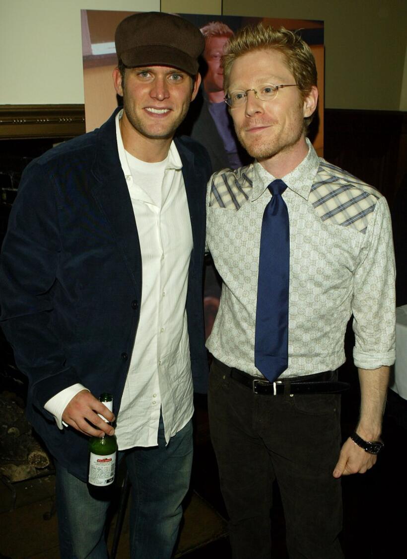 Steven Pasquale and Anthony Rapp at the Gotham magazines party.