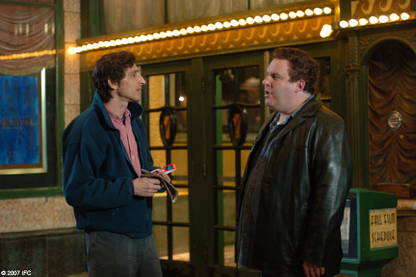 David Pasquesi as Luca and Jeff Garlin as James in "I Want Someone to Eat Cheese With."