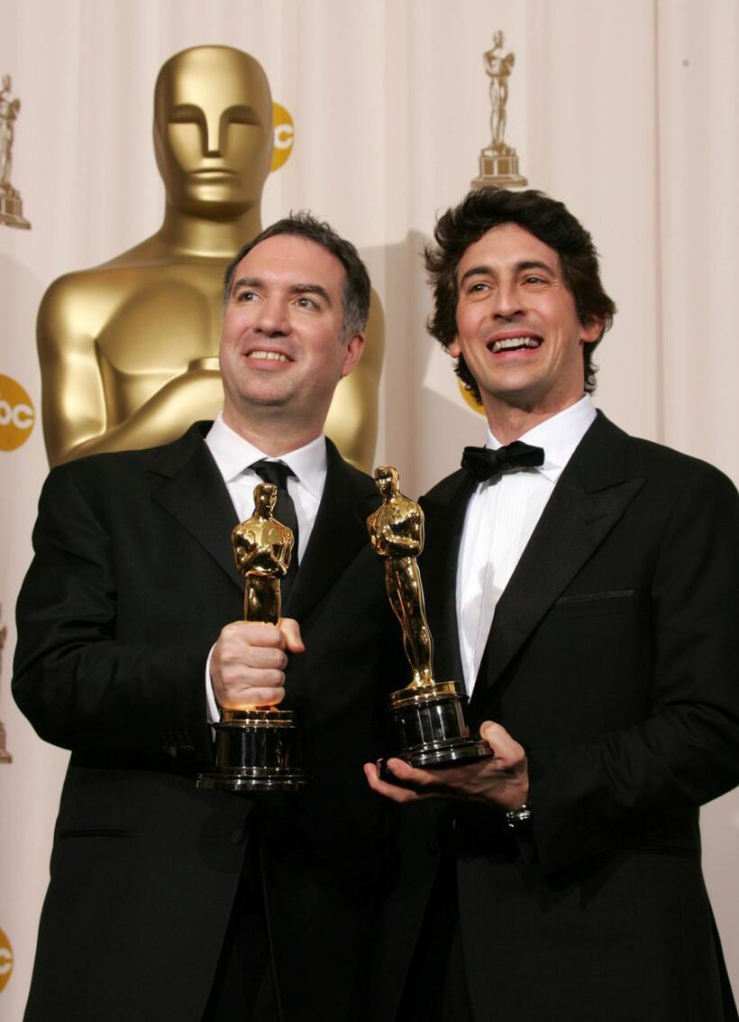 Alexander Payne and Jim Taylor at the 77th Annual Academy Awards.