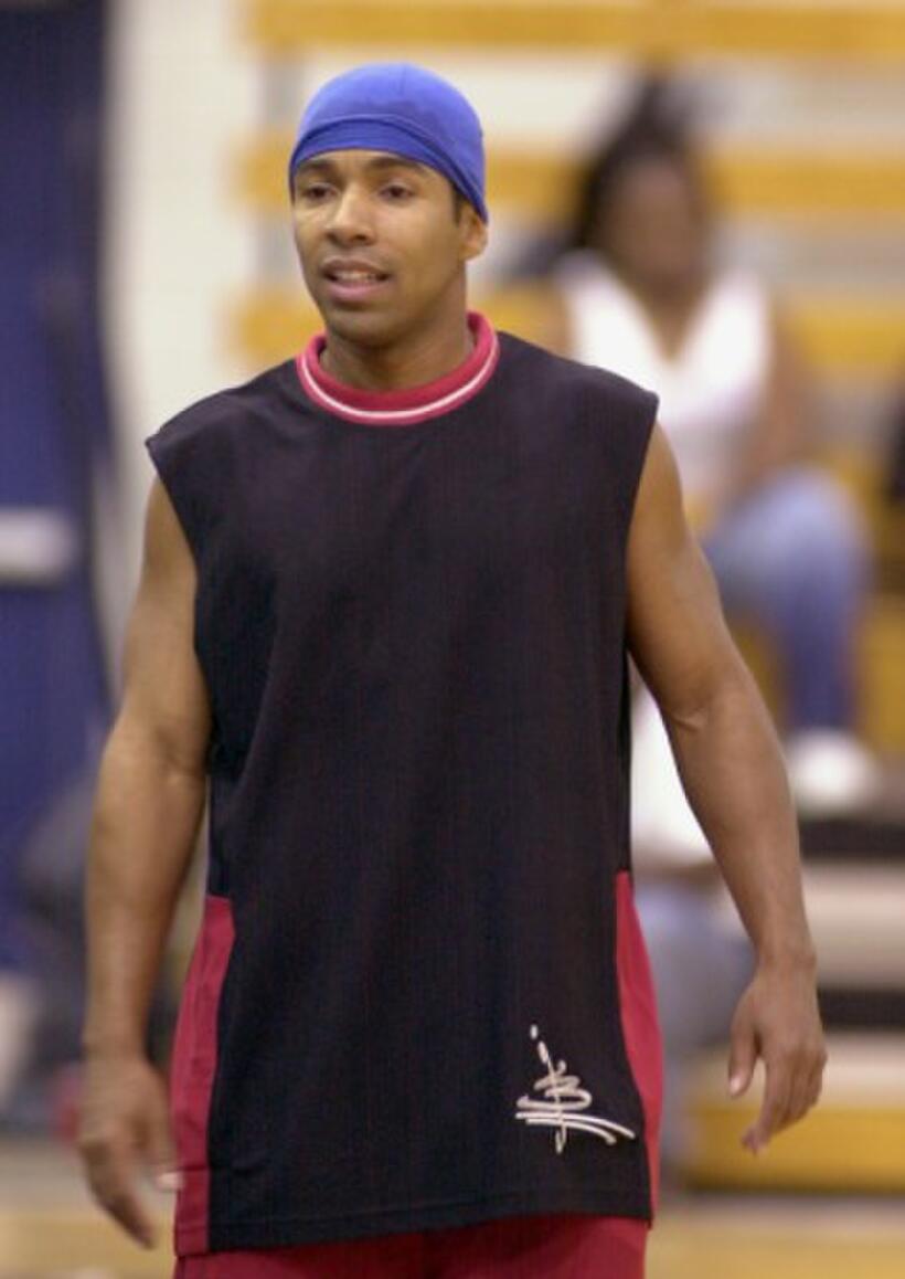 Allen Payne at the Laffapalooza! Comedy Charity Basketball Game.