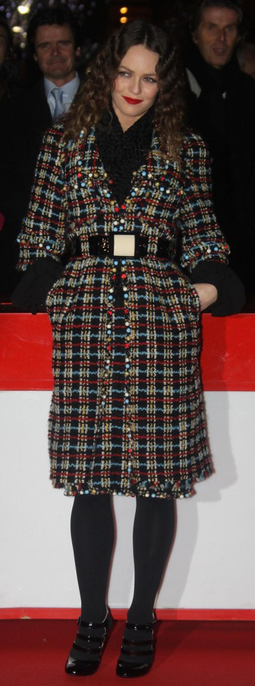 Vanessa Paradis at the official Christmas lighting ceremony.