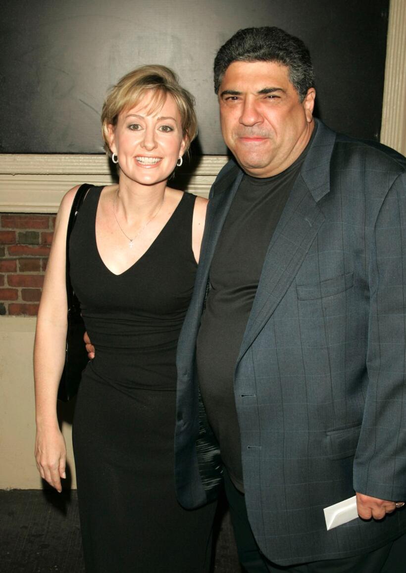 Vincent Pastore and date at the opening night of "Dracula, The Musical."