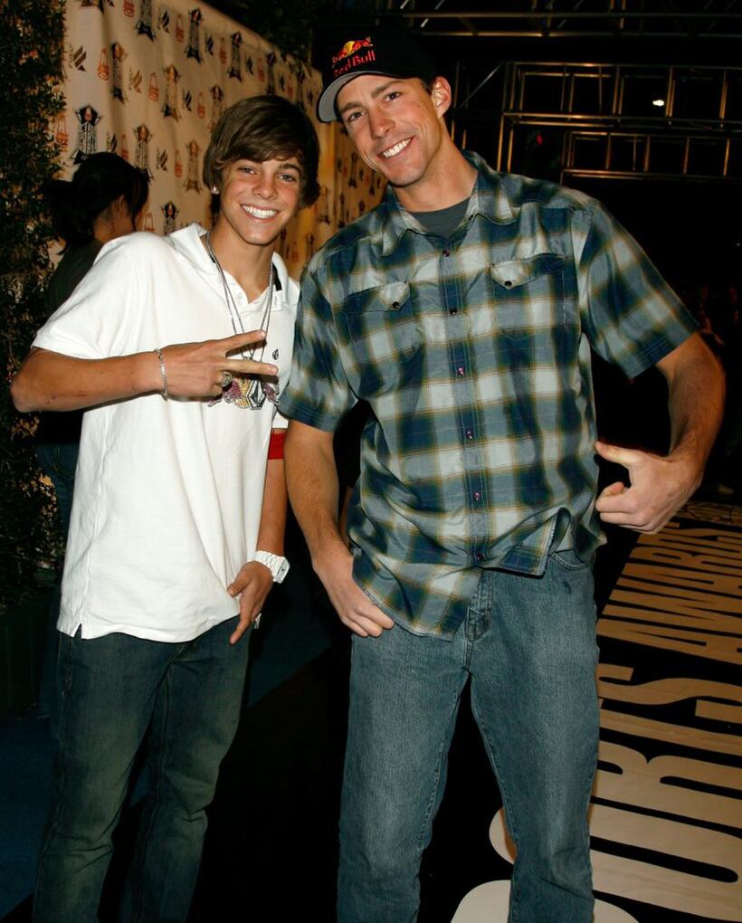 Ryan Sheckler and Travis Pastrana at the Inaugural Arby's Action Sports Awards.